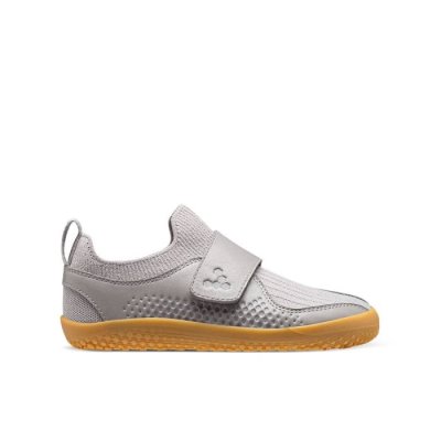 Vivobarefoot Kids' Primus Knit II School Shoes Grey | Vivobarefoot GQR917365